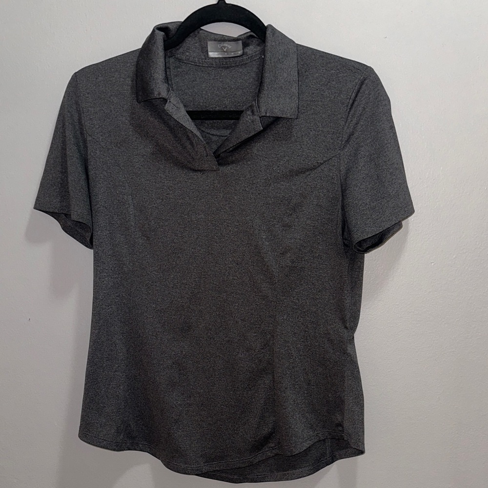 Callaway Charcoal Short Sleeve Polo